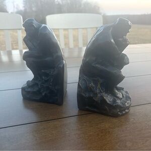 Vintage 1999 Barnes & Noble Dark Brown Sculptural Bookend